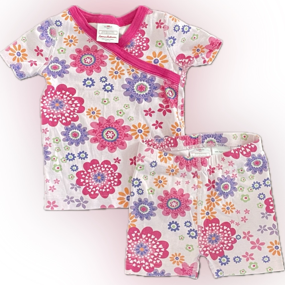 Hanna Andersson Size 4 ❤️HOST PICK❤️Short John Set  100% Organic Cotton Shorties
